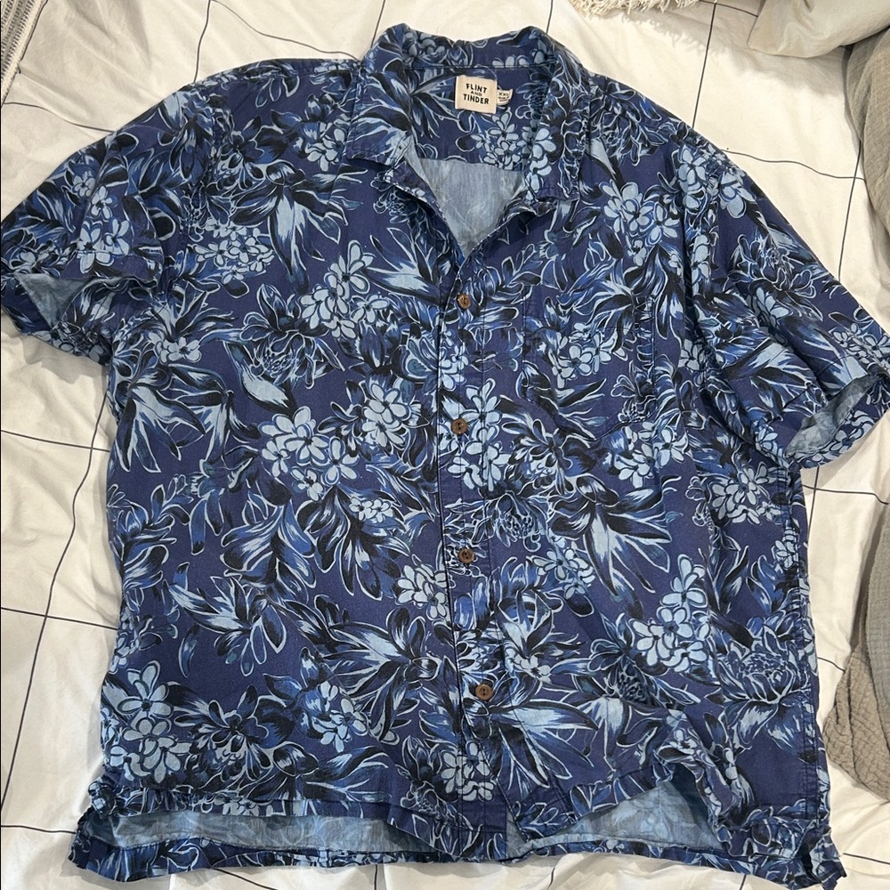 Flint and Tinder Hawaiian Button-Up Shirt